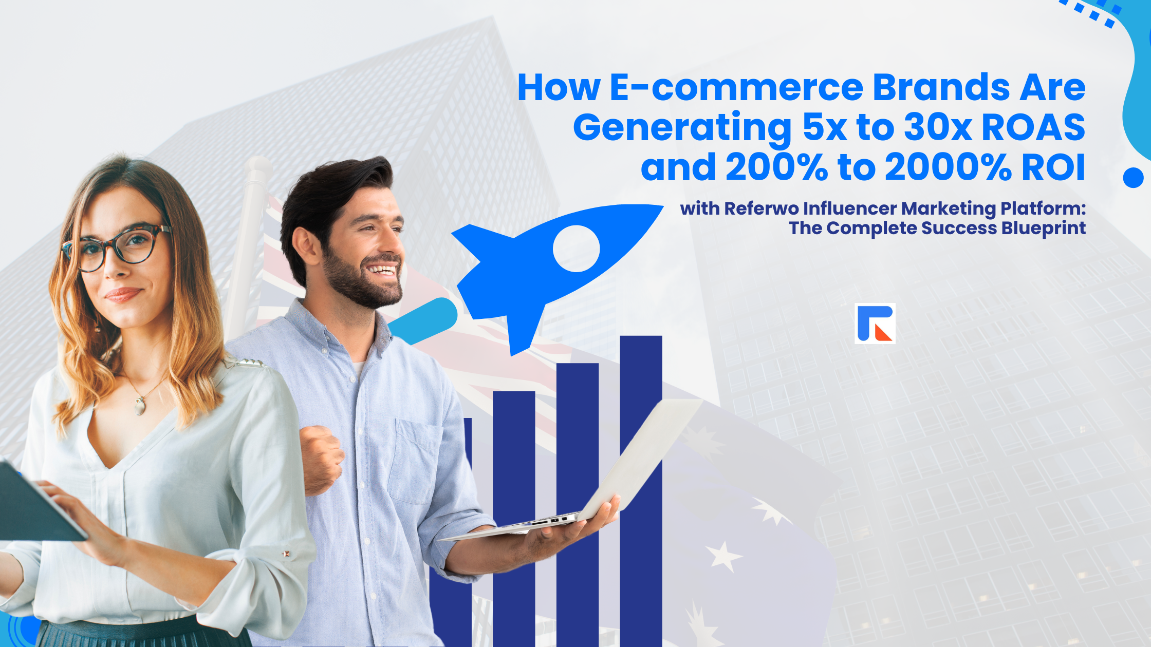 Growth success headline promoting Referwo's influencer marketing blueprint