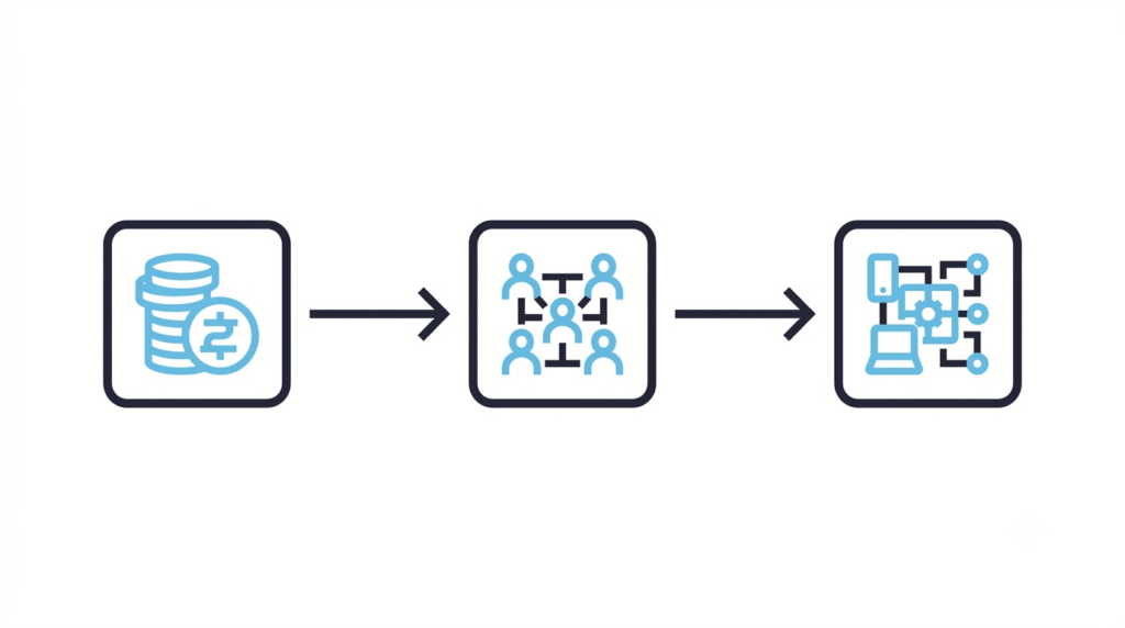 Decision flowchart for choosing an influencer marketing platform by budget and team size